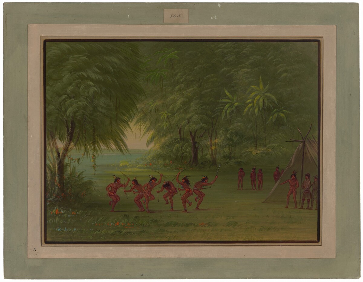 Tapuya Encampment by George Catlin