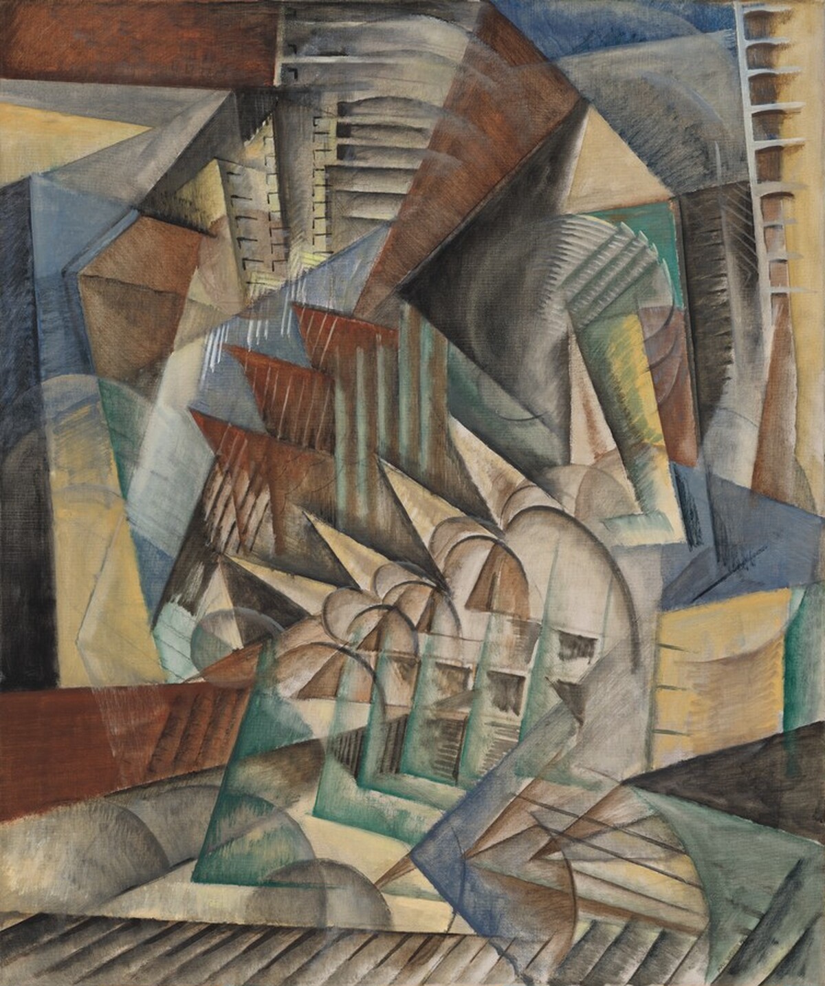 Rush Hour, New York by Max Weber