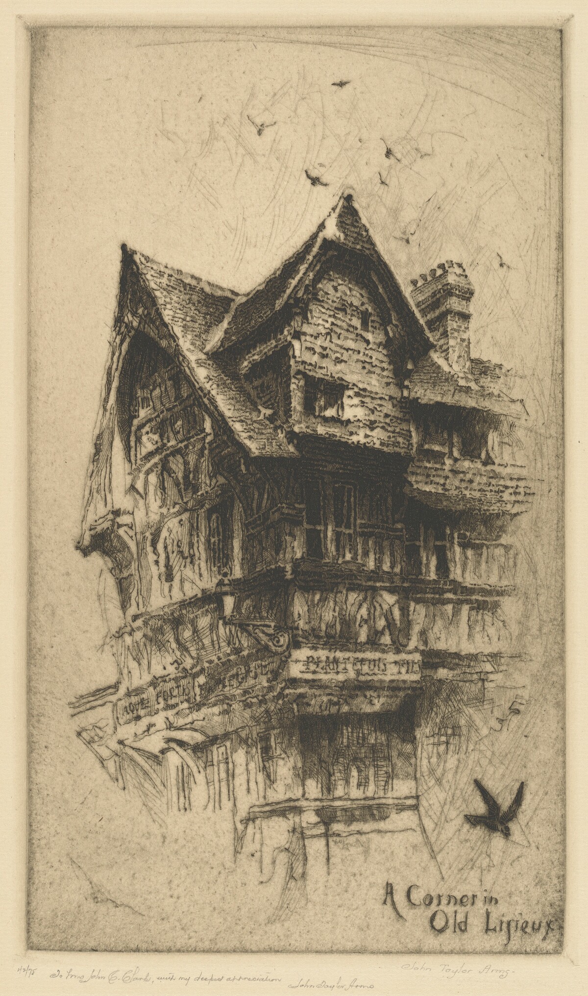 A Corner in Old Lisieux by John Taylor Arms