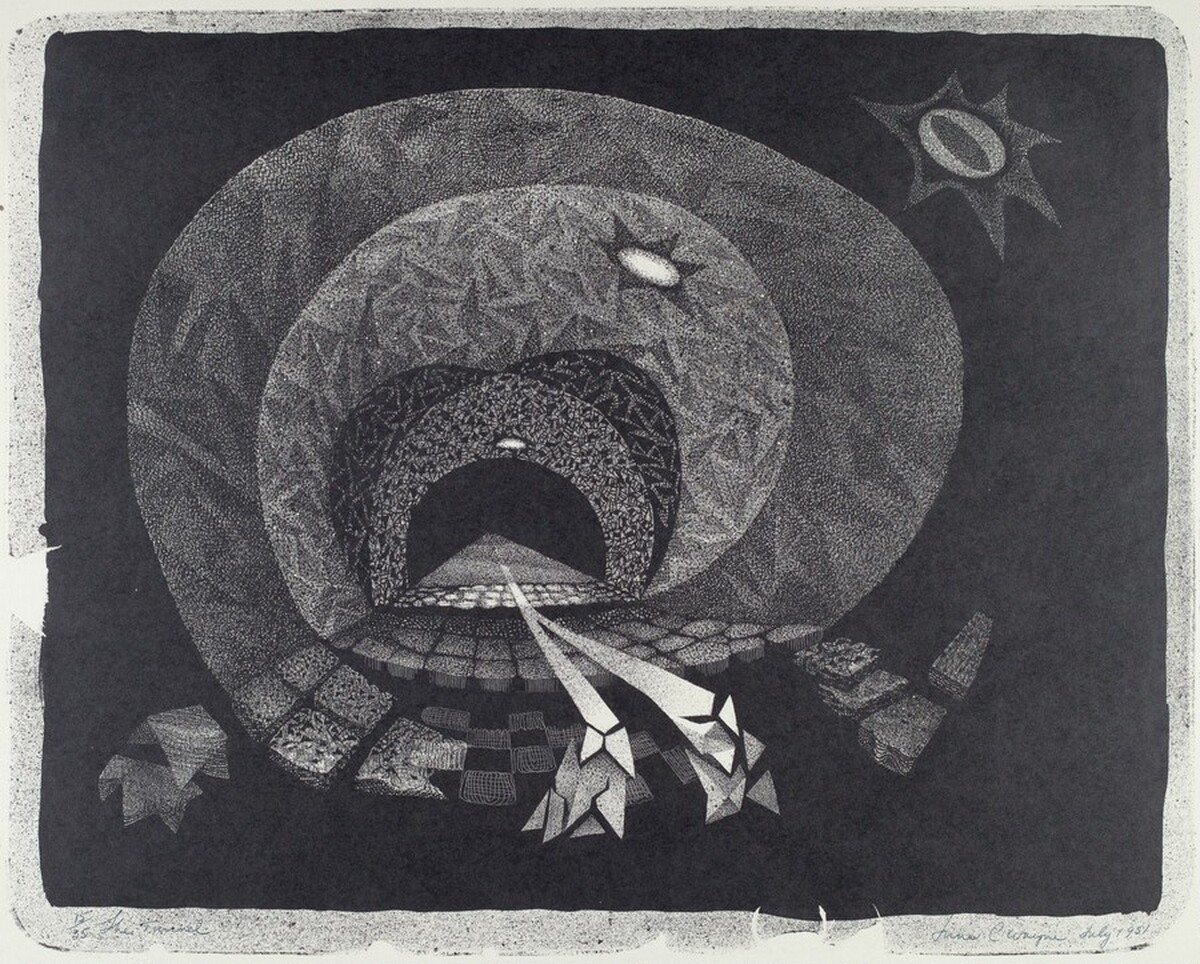 The Tunnel II by June Wayne