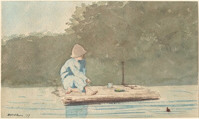 Boy on a Raft