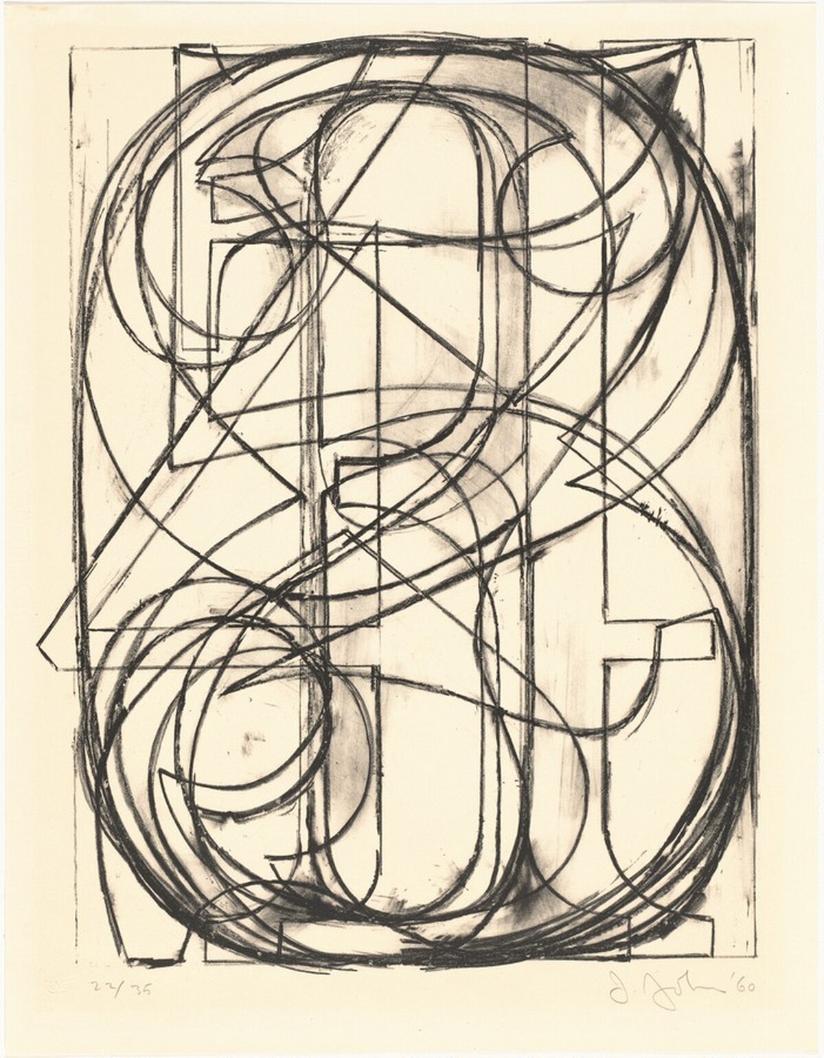0 through 9 by Jasper Johns
