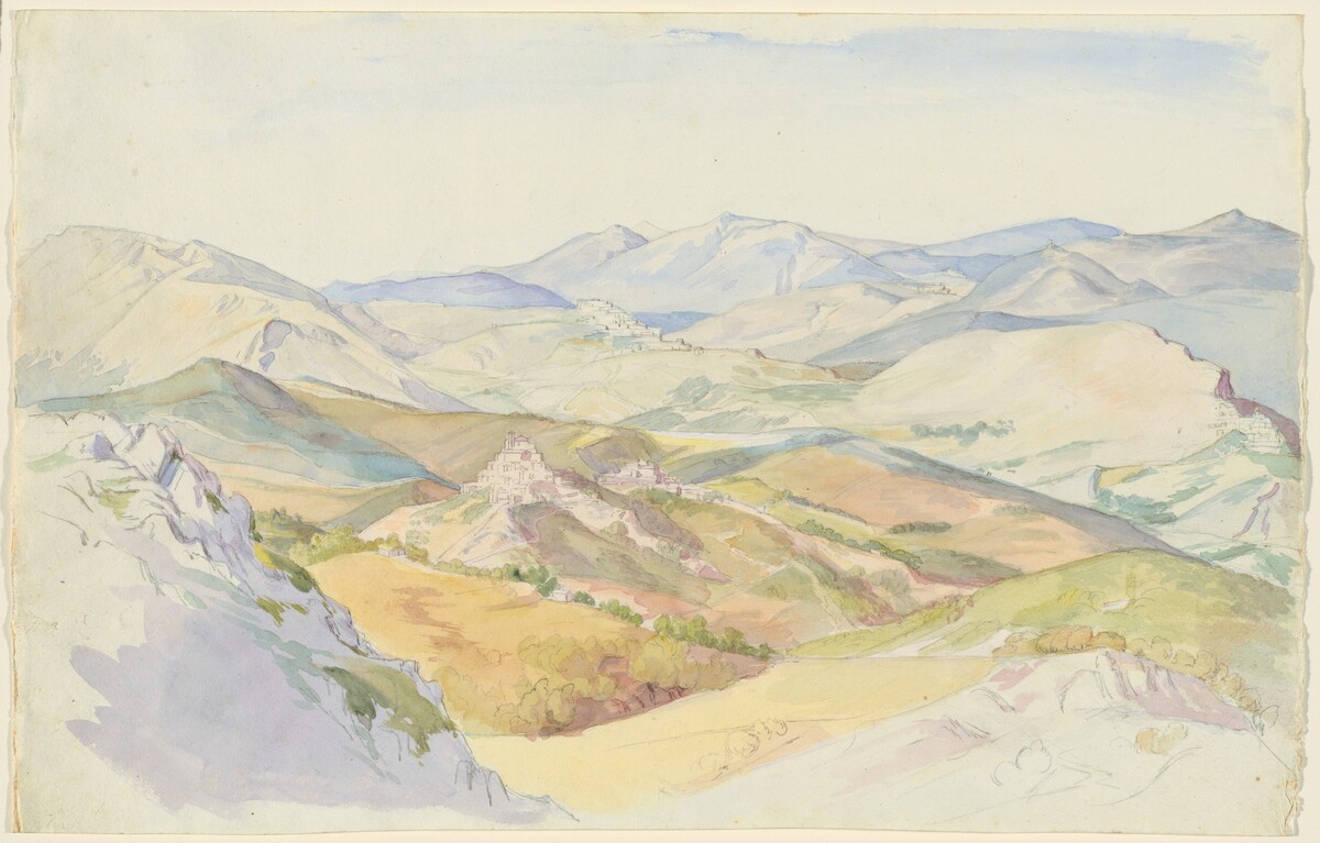The Sabine Hills and Rocca Santo Stefano Seen from Civitella by Ludwig Deurer