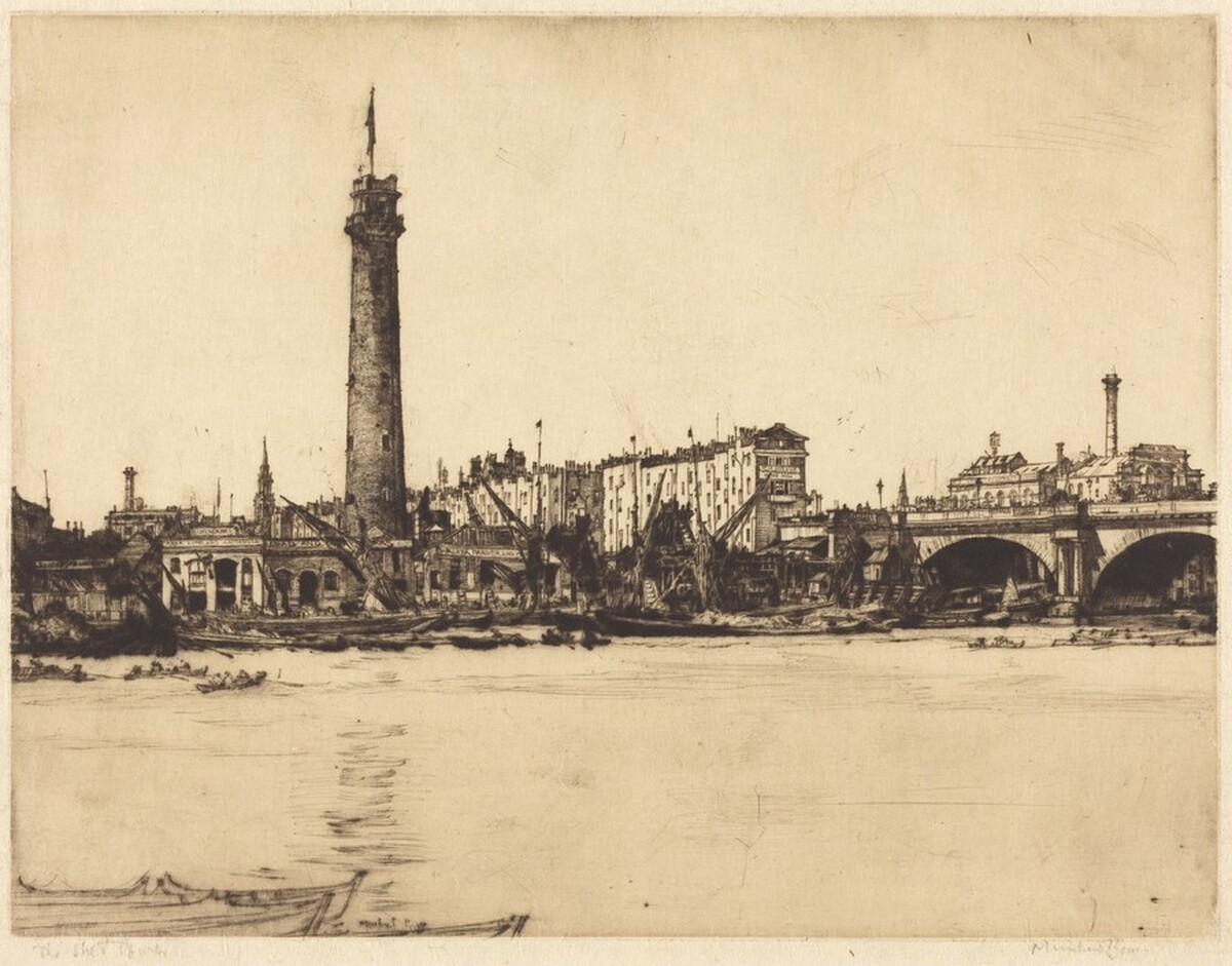 The Shot Tower by Muirhead Bone