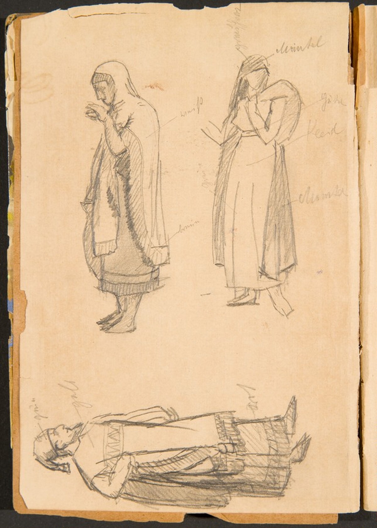 Kostümstudien von Hebräern (Hebrew Costume Studies) [p. 4] by Max Beckmann