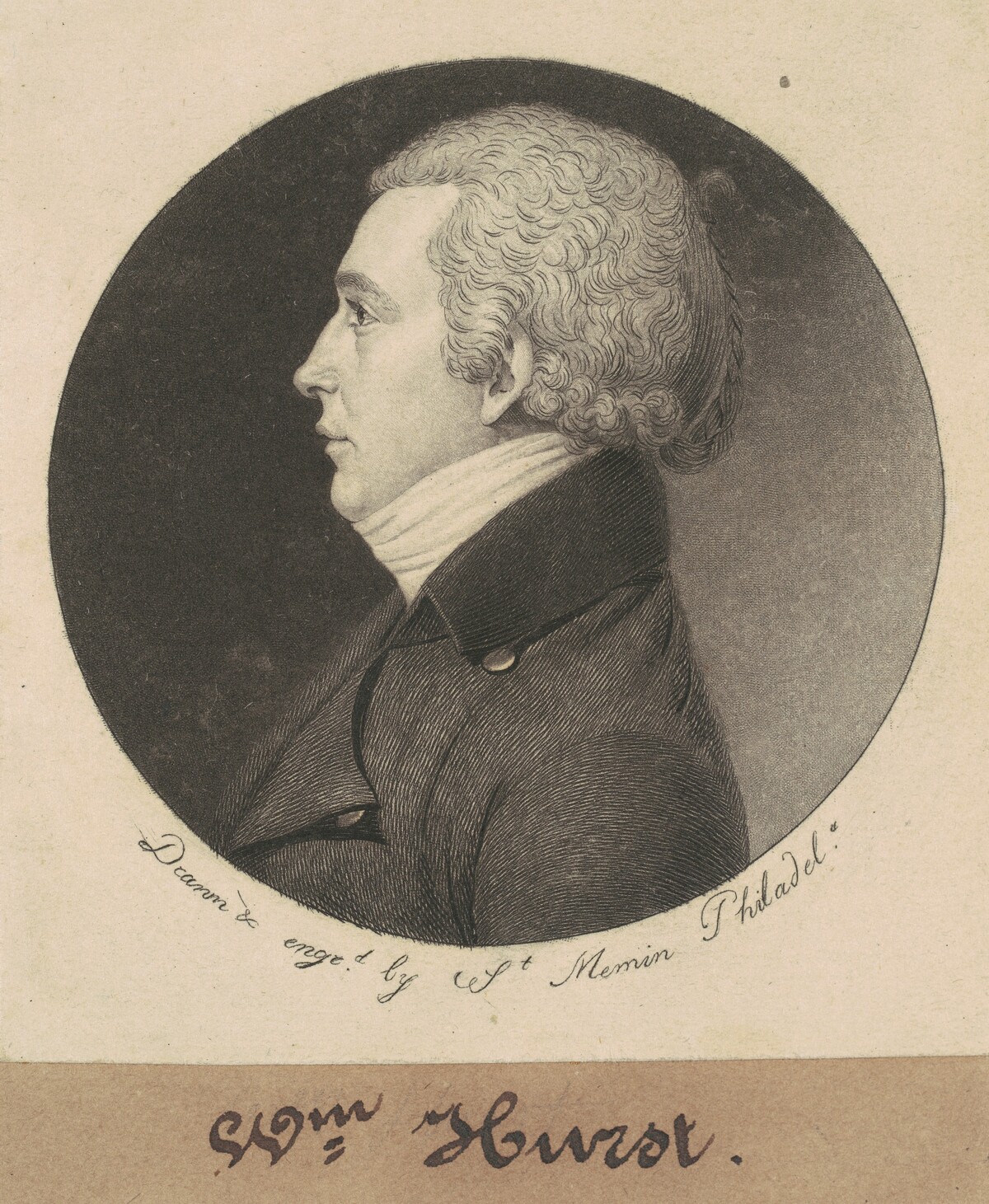 Jonathan Harvey Hurst by Charles B. J. Févret de Saint-Mémin