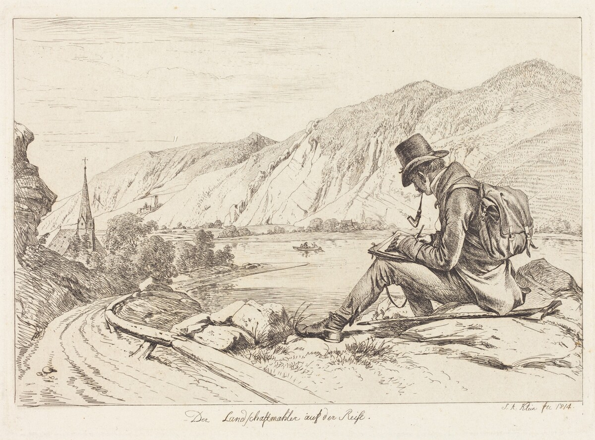 Der Landschaftmaler auf der Reise (The Landscape Painter on Tour) by Johann Adam Klein