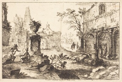Architectural Fantasy with Roman Ruins