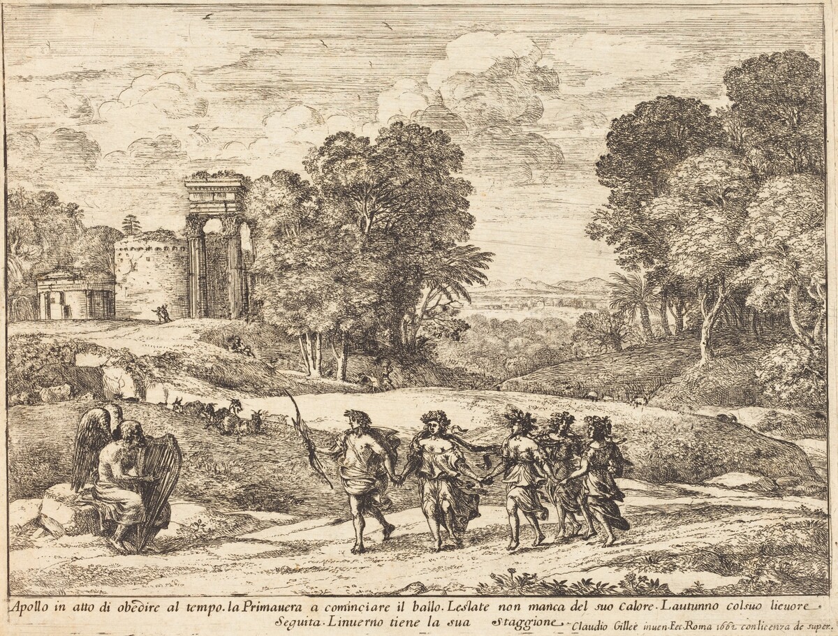 Time, Apollo, and the Seasons (Le Temps, Apollon et les Saisons) by Claude Lorrain