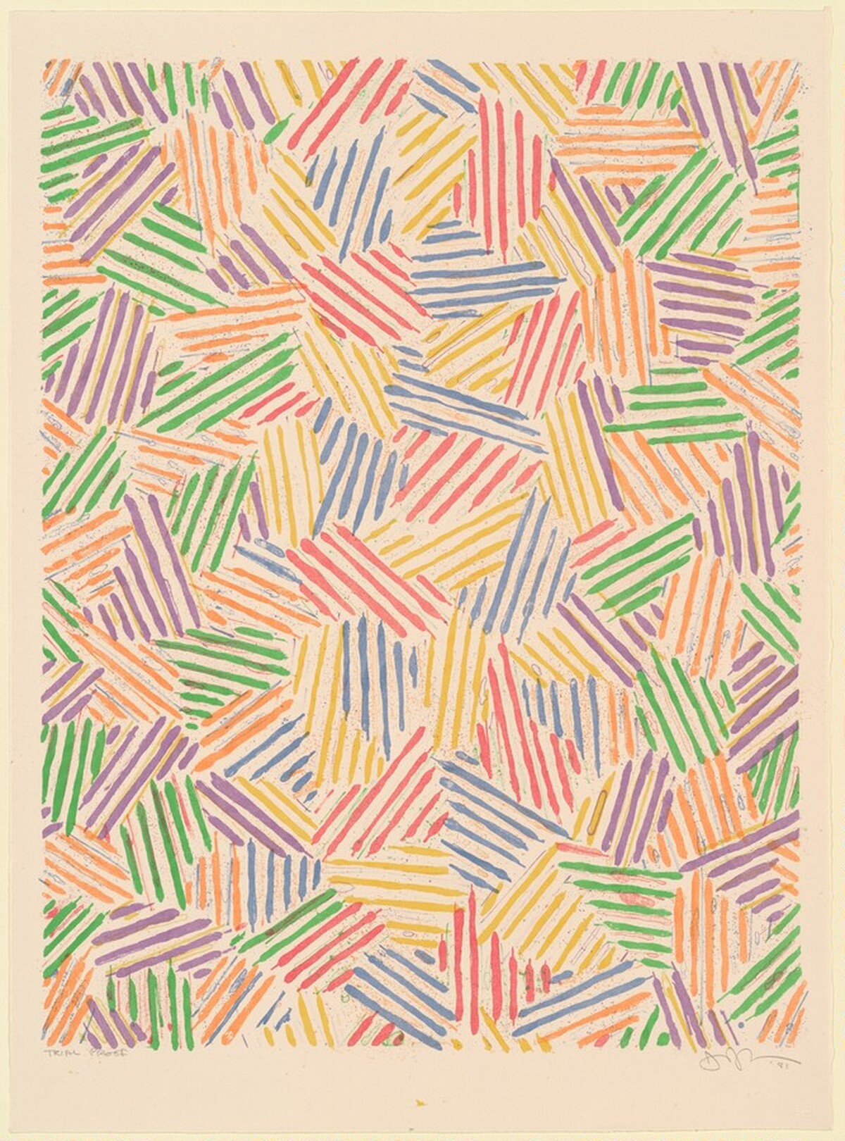 Cicada [trial proof] by Jasper Johns