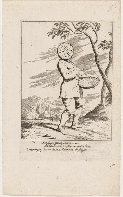 Bertoldo with a Sieve on His Head