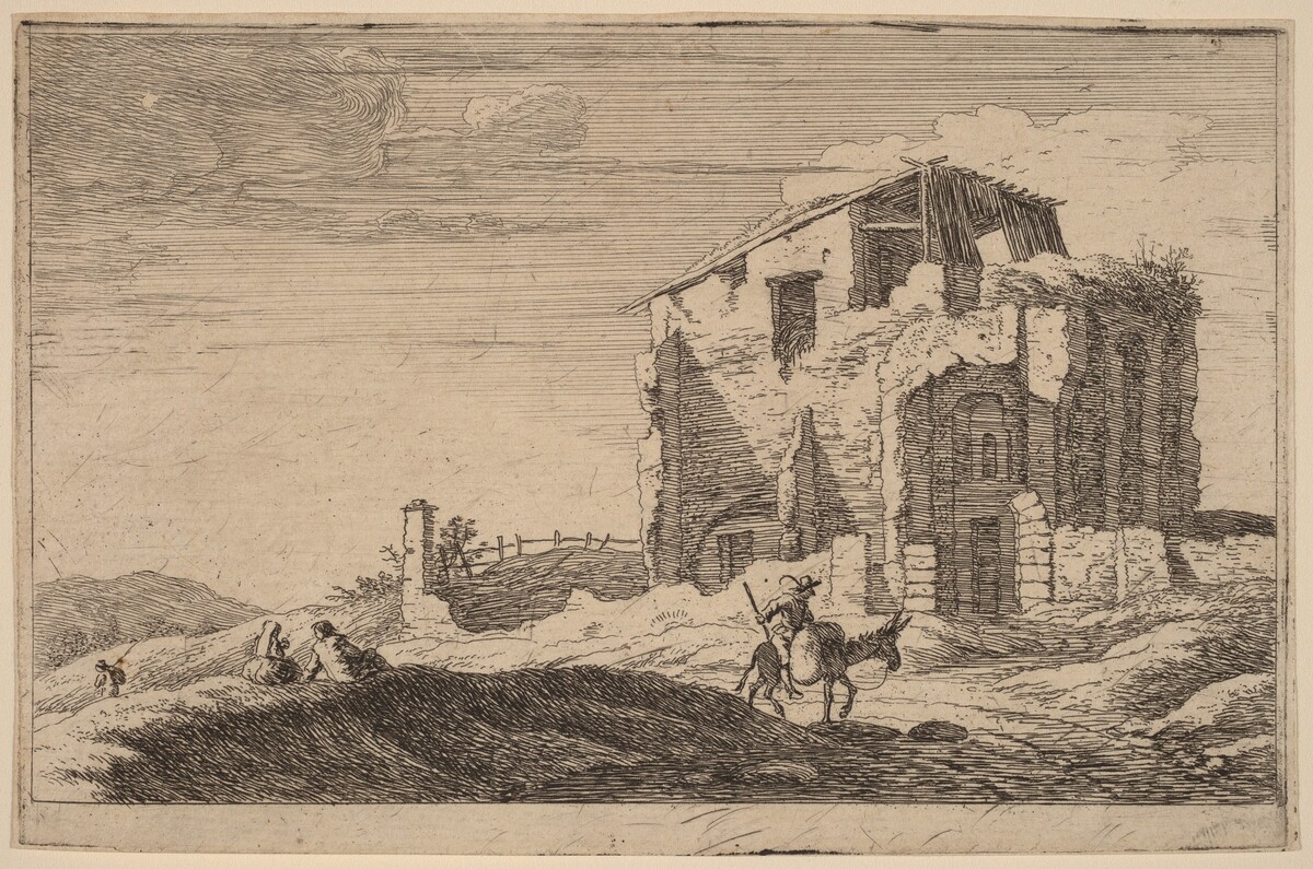 View of a Ruined Building by Herman van Swanevelt