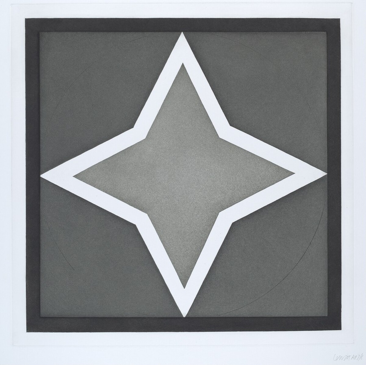 Stars-Light Center: 4 Point by Sol LeWitt