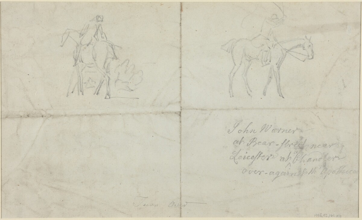 Mounted Horsemen [verso] by James Seymour