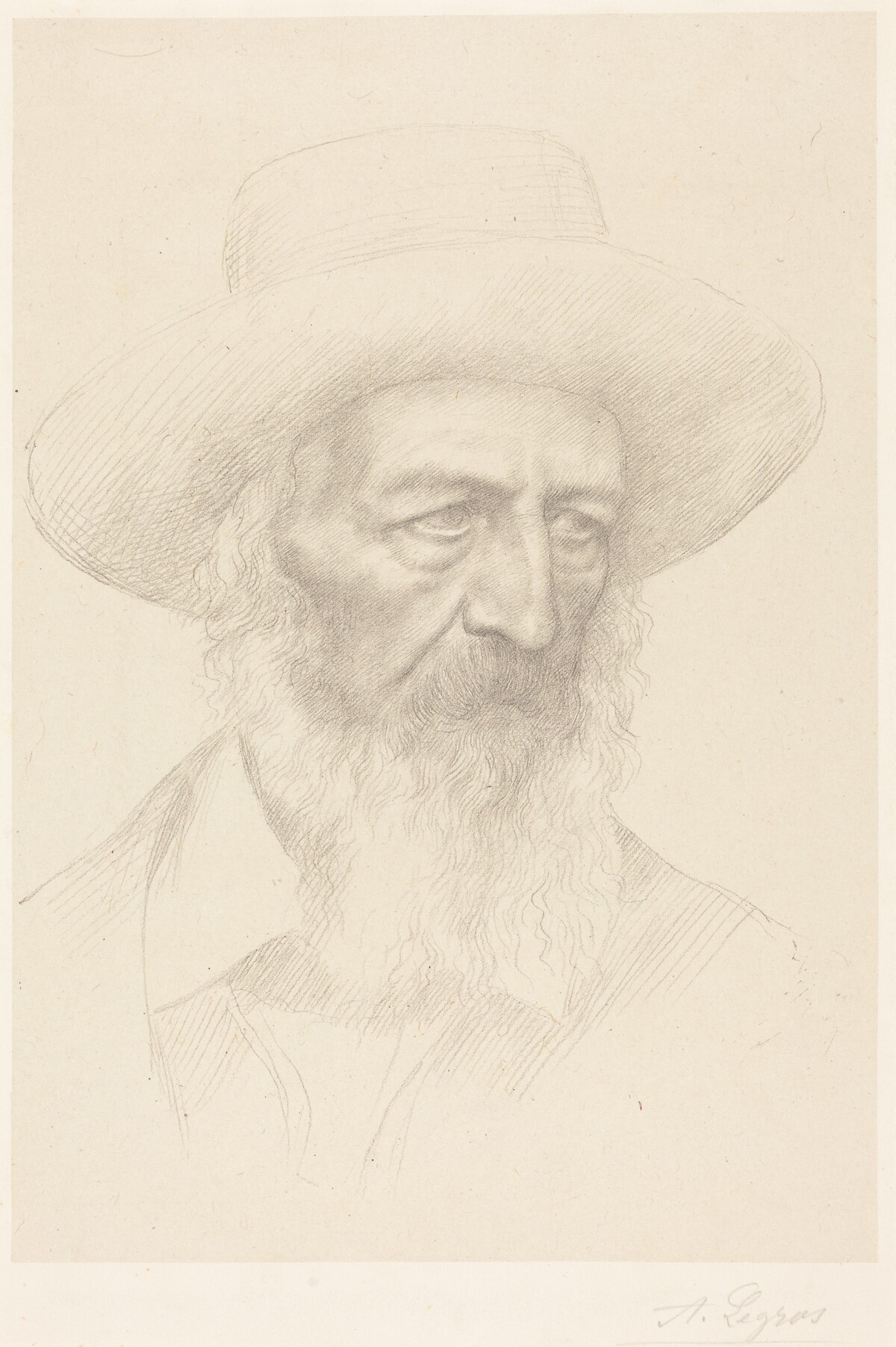 Alfred, Lord Tennyson by Alphonse Legros