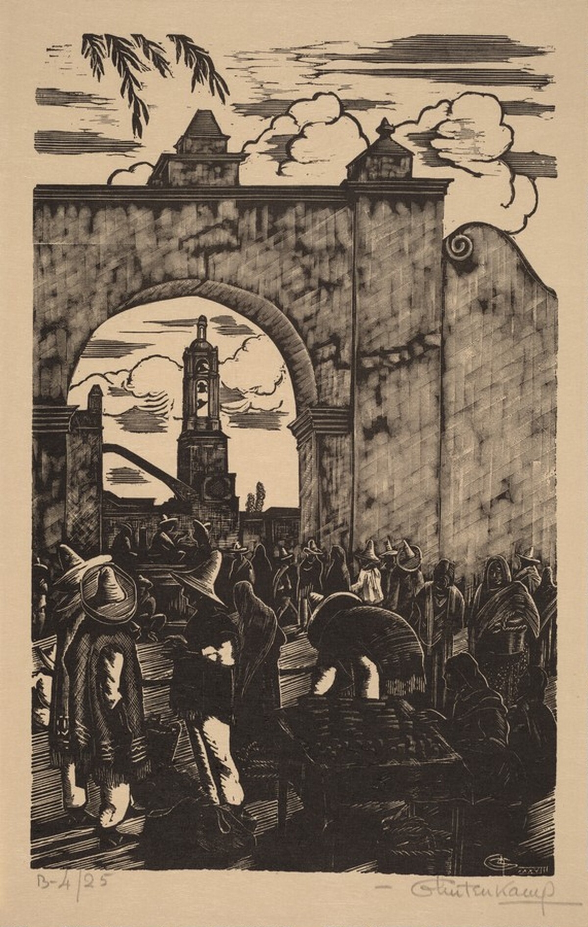 Market Place Mexico by Henry J. Glintenkamp