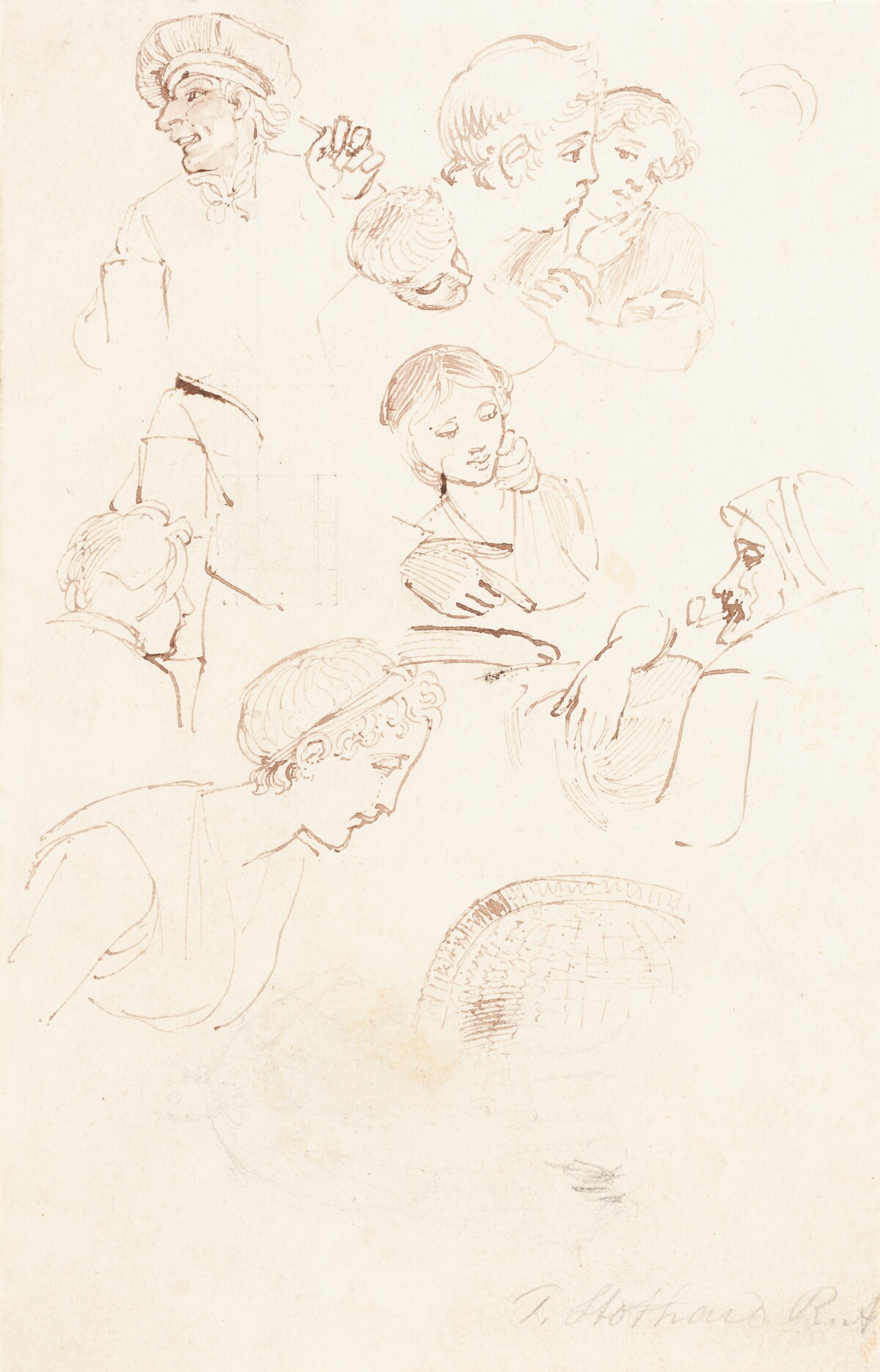 Sheet of Studies by Thomas Stothard