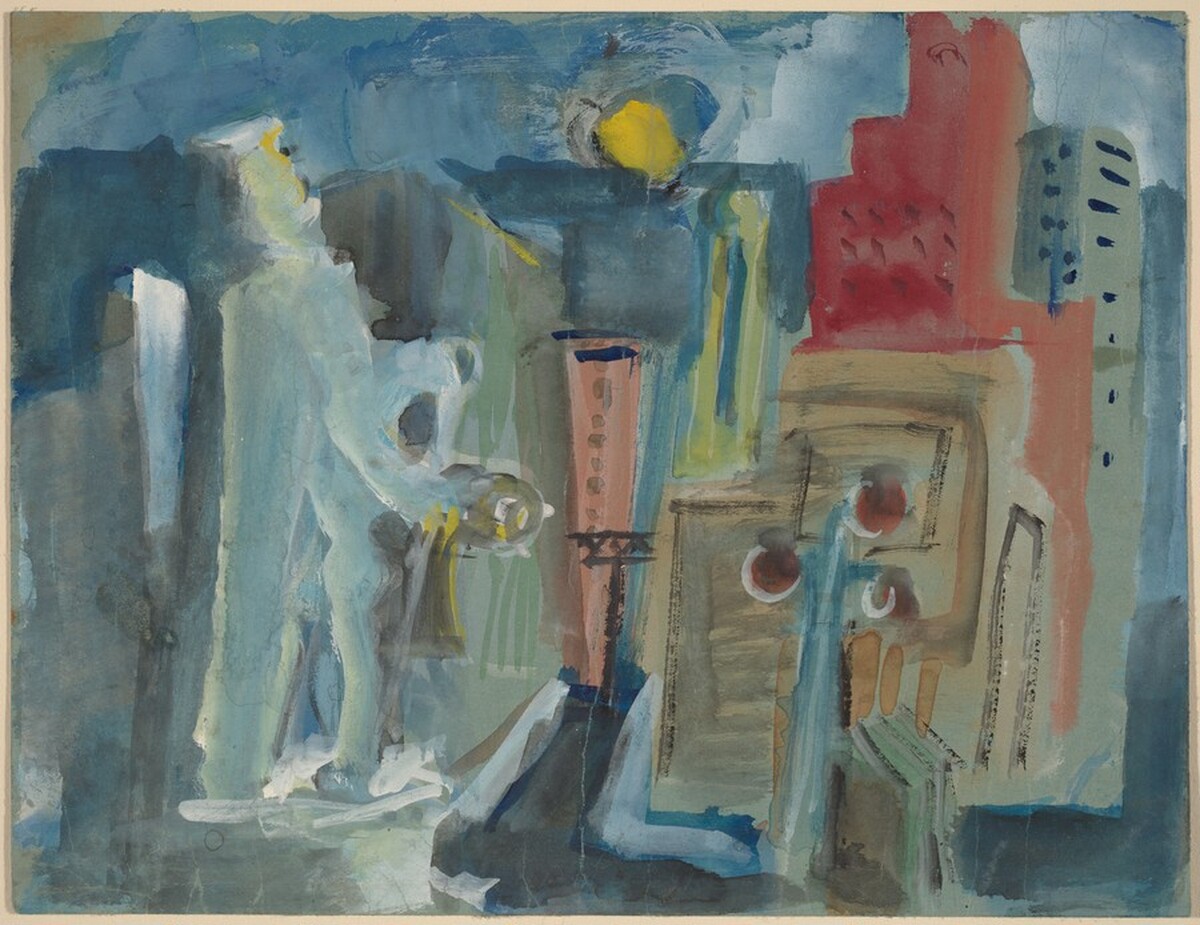 Figures Standing on a Roof Top by Mark Rothko