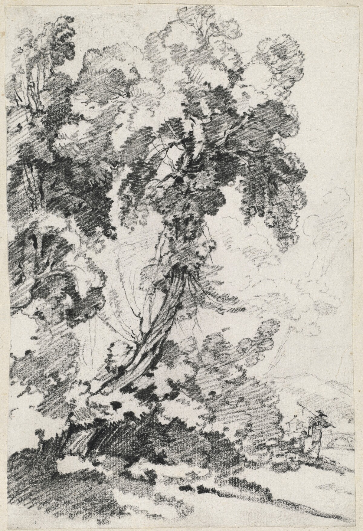 A Towering Tree with Travelers by Joseph-Marie Vien