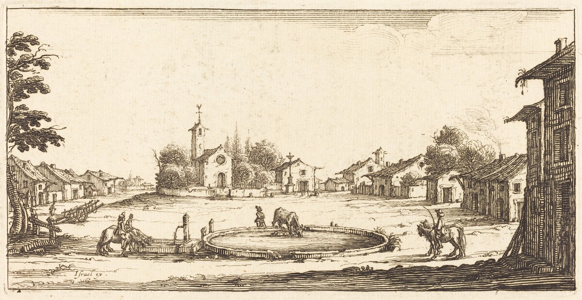 Landscape by after Jacques Callot