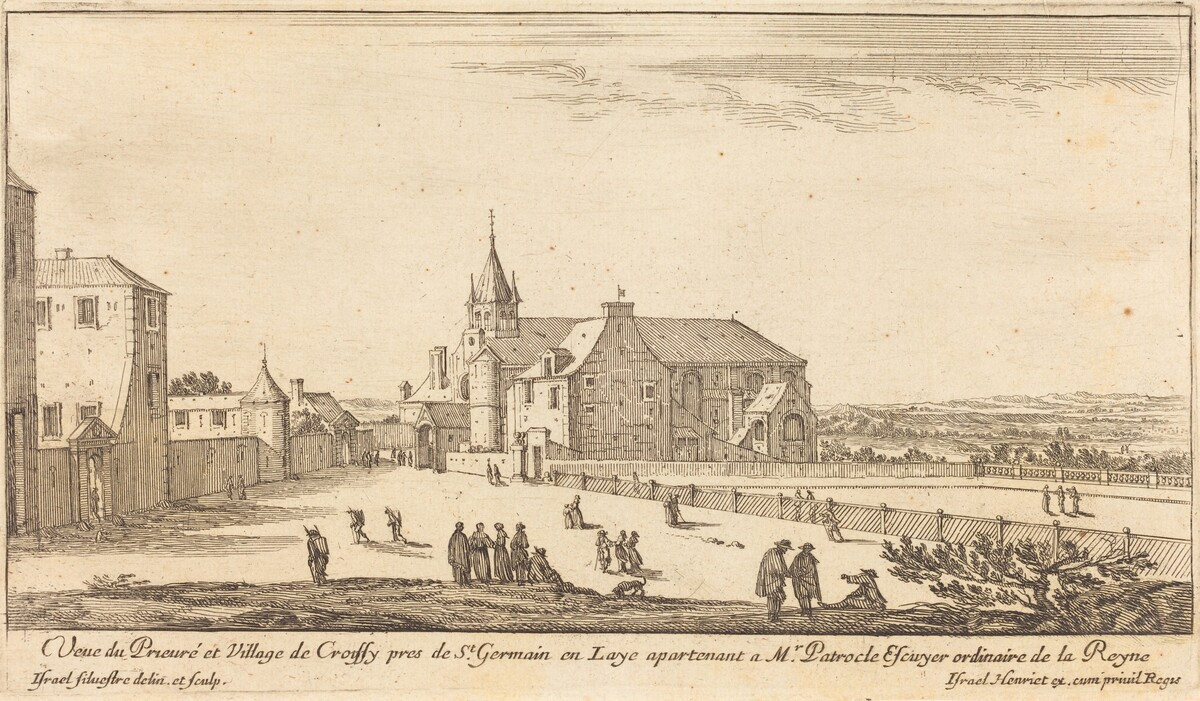 Veue de Prieure et Village de Croissy by Israël Silvestre
