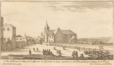 Veue de Prieure et Village de Croissy