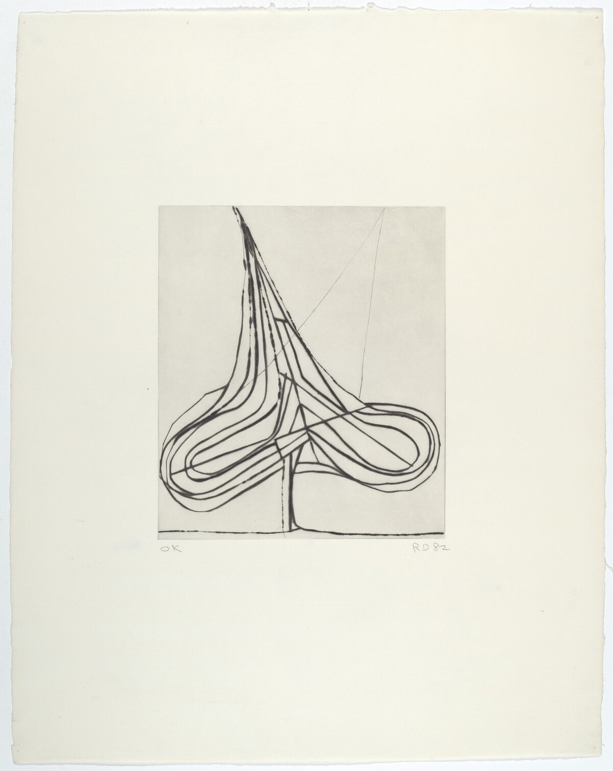 Spade Drypoint by Richard Diebenkorn