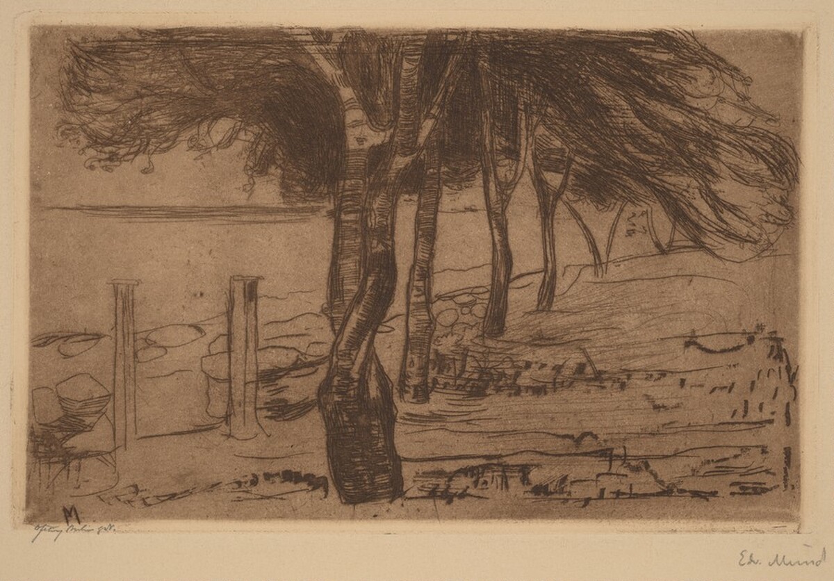 Beach Landscape by Edvard Munch