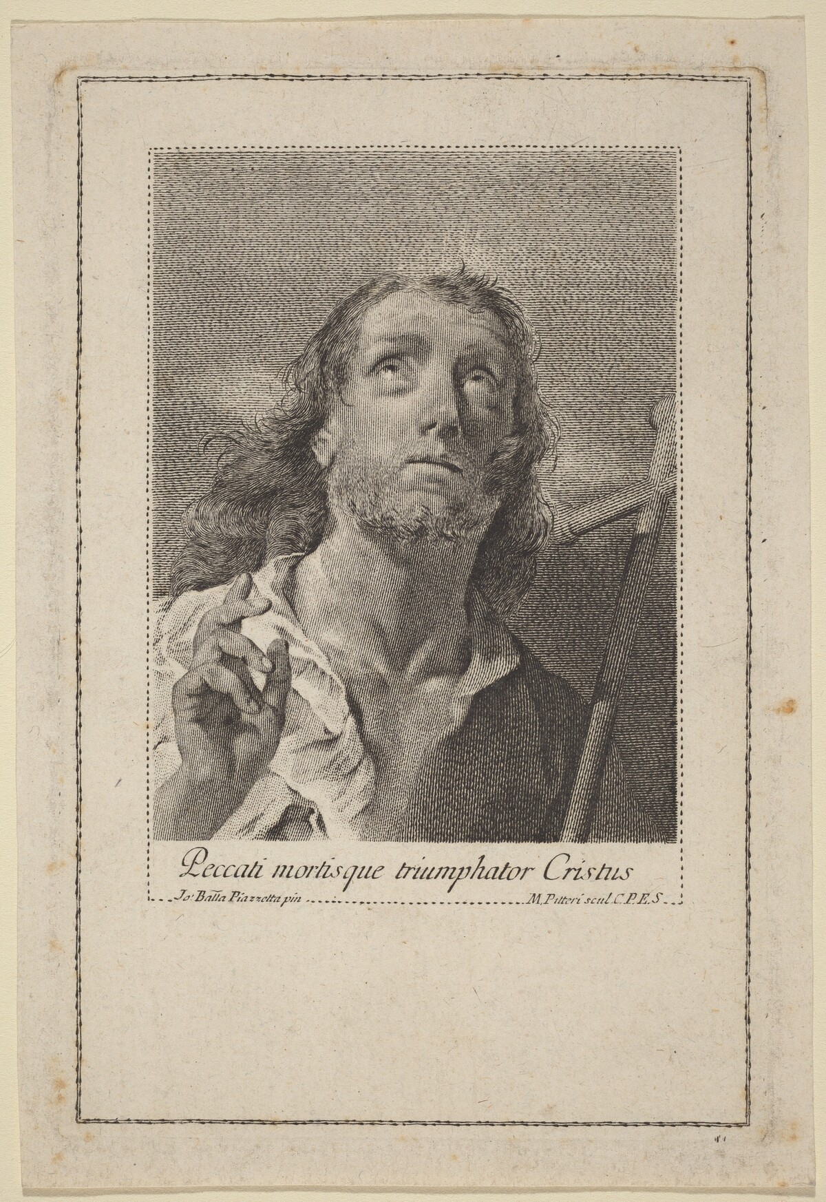 Peccati Mortisque Triumphor Christus by Marco Alvise Pitteri after Giovanni Battista Piazzetta