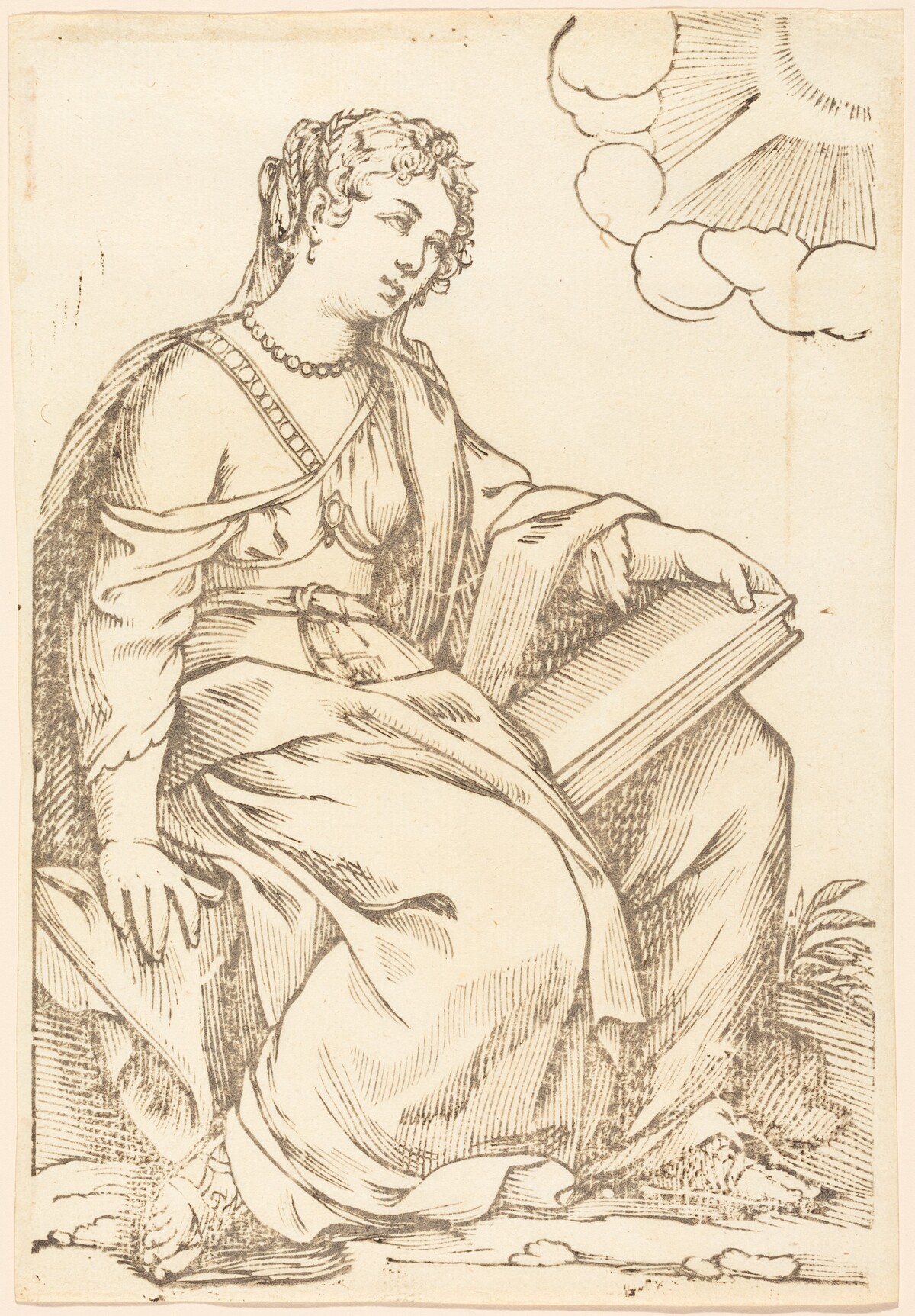 Sibylla Persica by Paul Maupin, after Jacques Stella