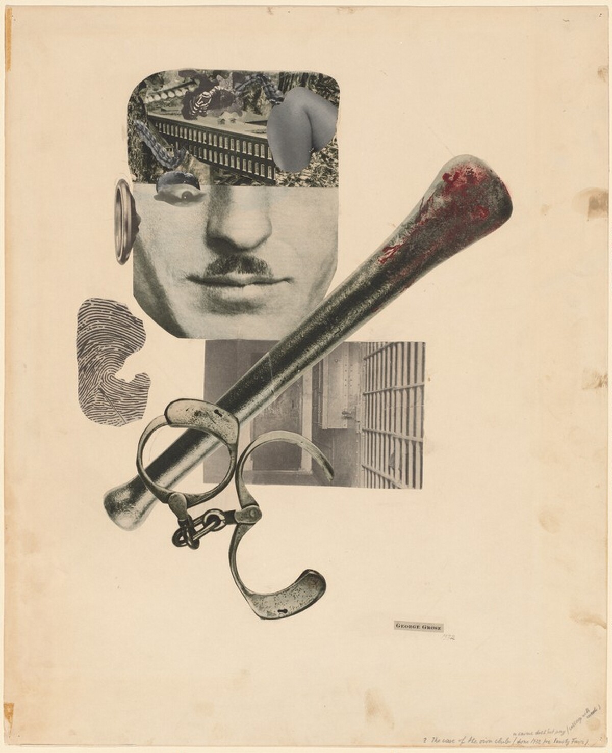 The Case of the Iron Club or Crime Does'nt Pay by George Grosz