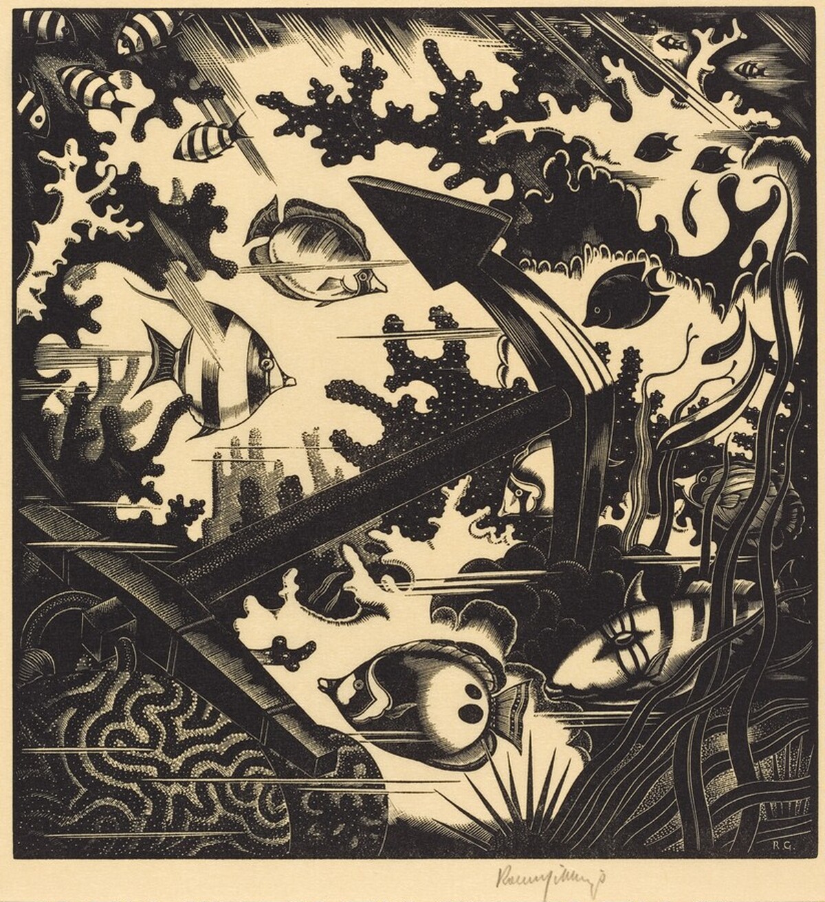 Lost Anchor by Robert Gibbings
