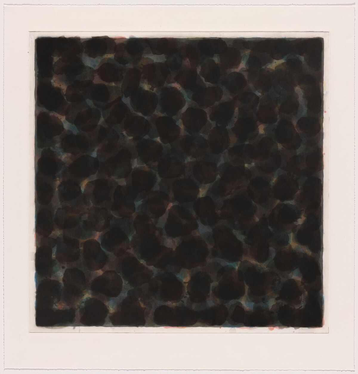 Color & Black, 40 x 40, No. 4 [working proof 5] by Sol LeWitt