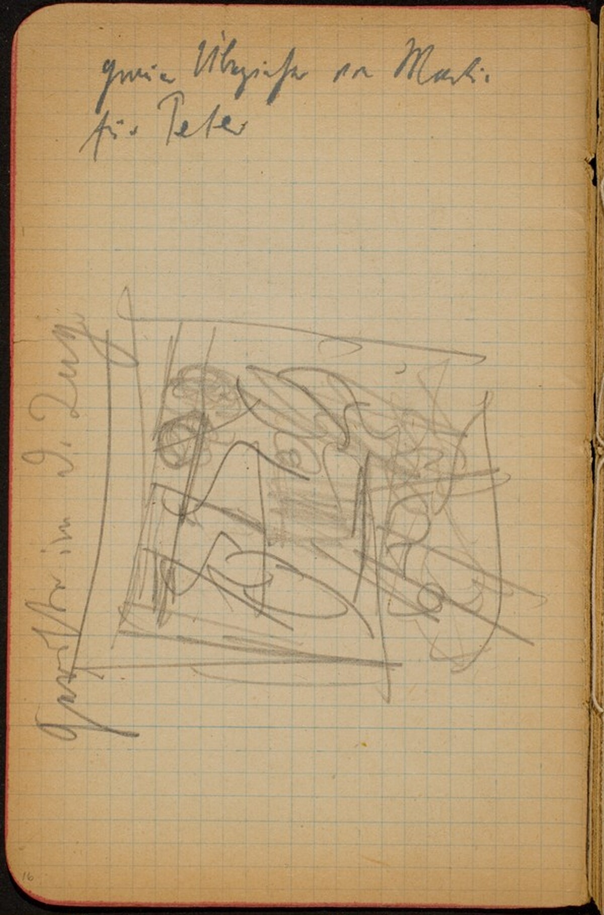 Skizze mit Bezeichnung (Sketch with Inscription) [p. 16] by Max Beckmann