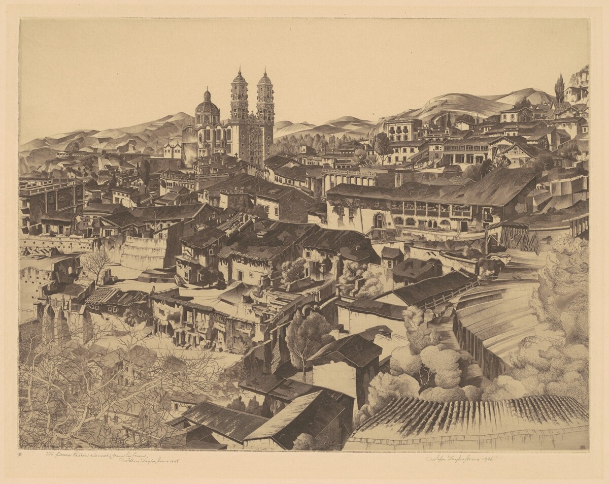 Light and Shade, Taxco by John Taylor Arms