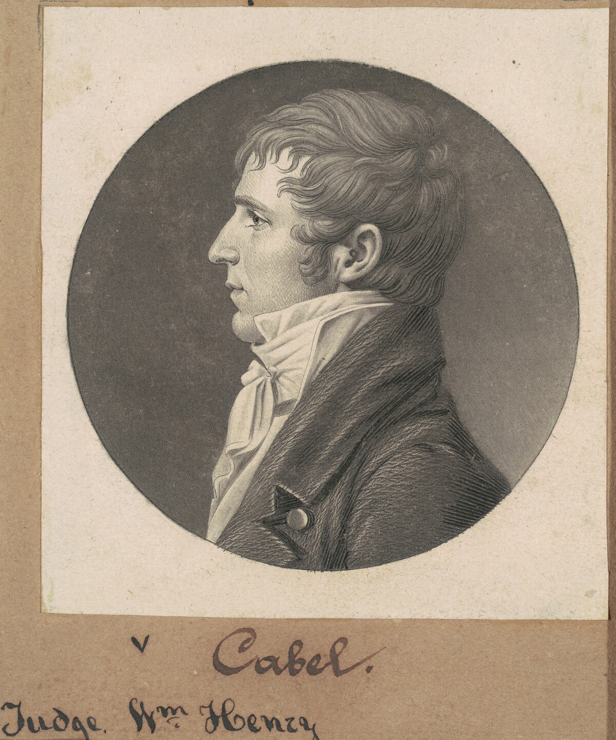William H. Cabell by Charles B. J. Févret de Saint-Mémin