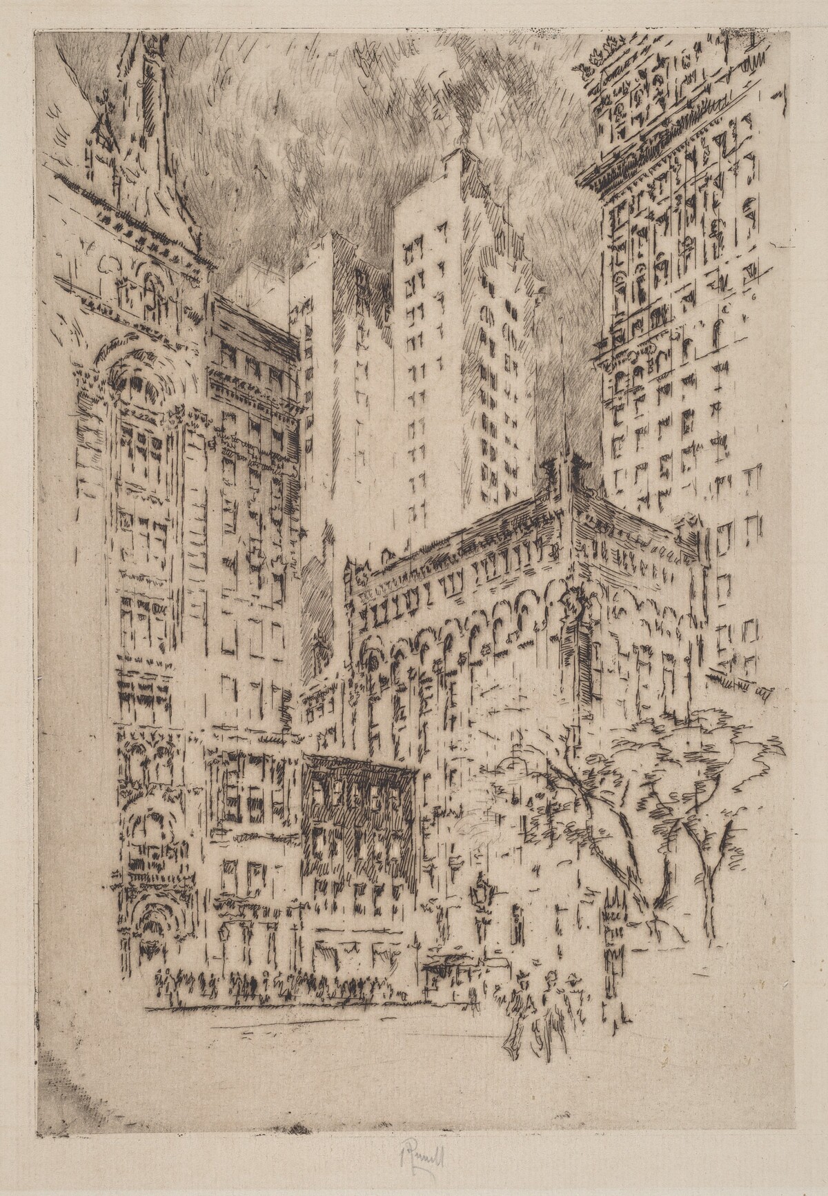 Four-Story House by Joseph Pennell