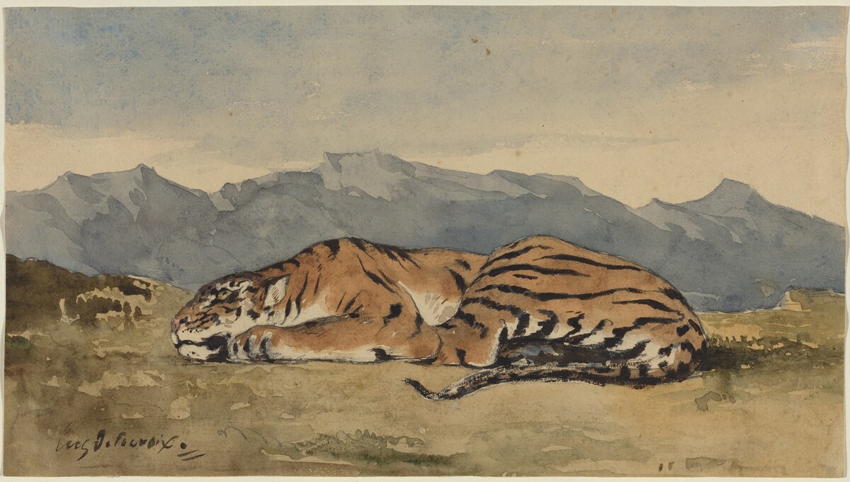 Tiger by Eugène Delacroix