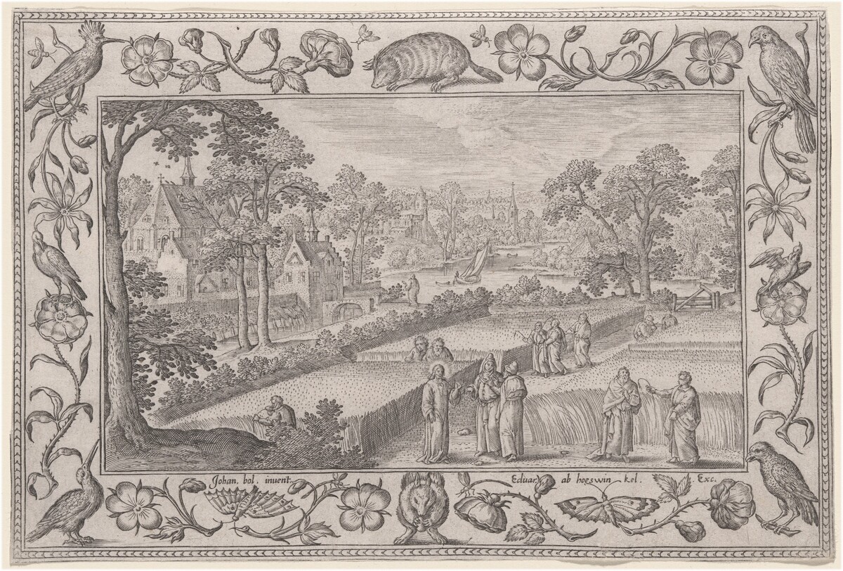 Christ and the Disciples in the Field by Adriaen Collaert, after Hans Bol