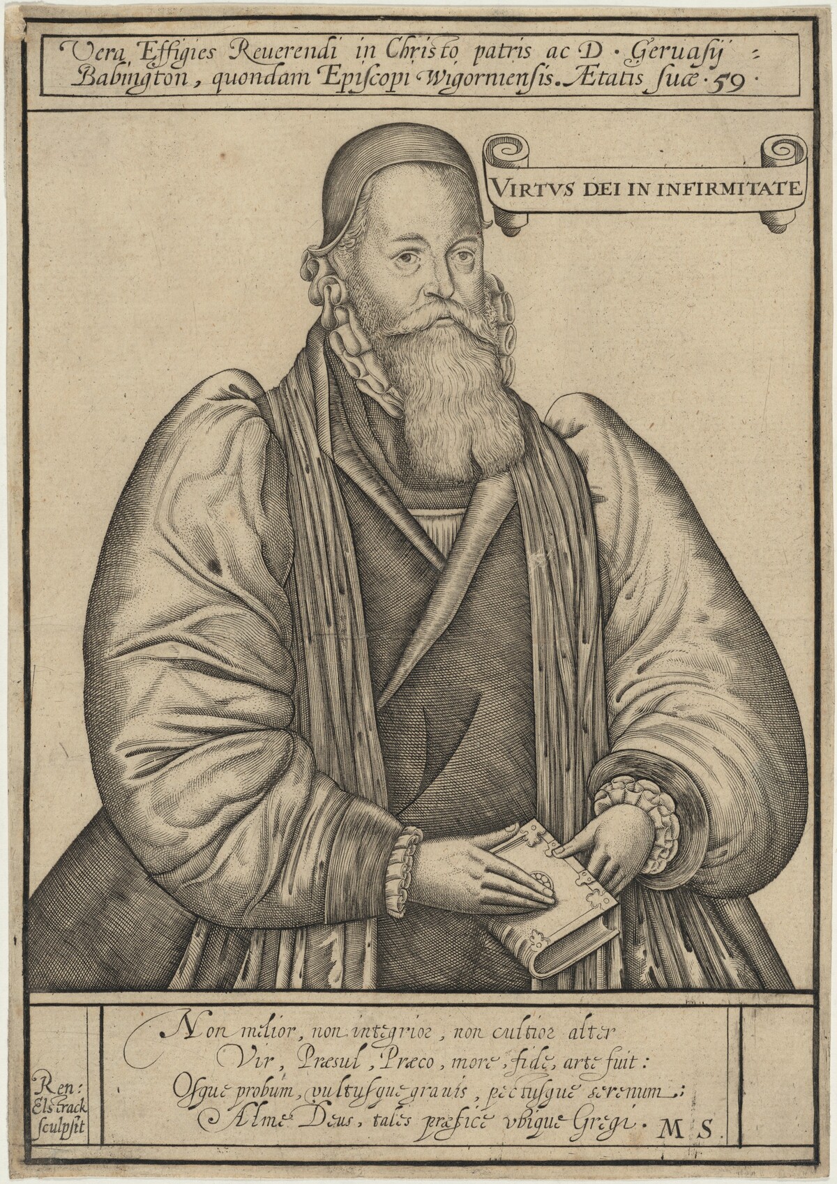 Gervase Babington, Bishop by Renold Elstrack
