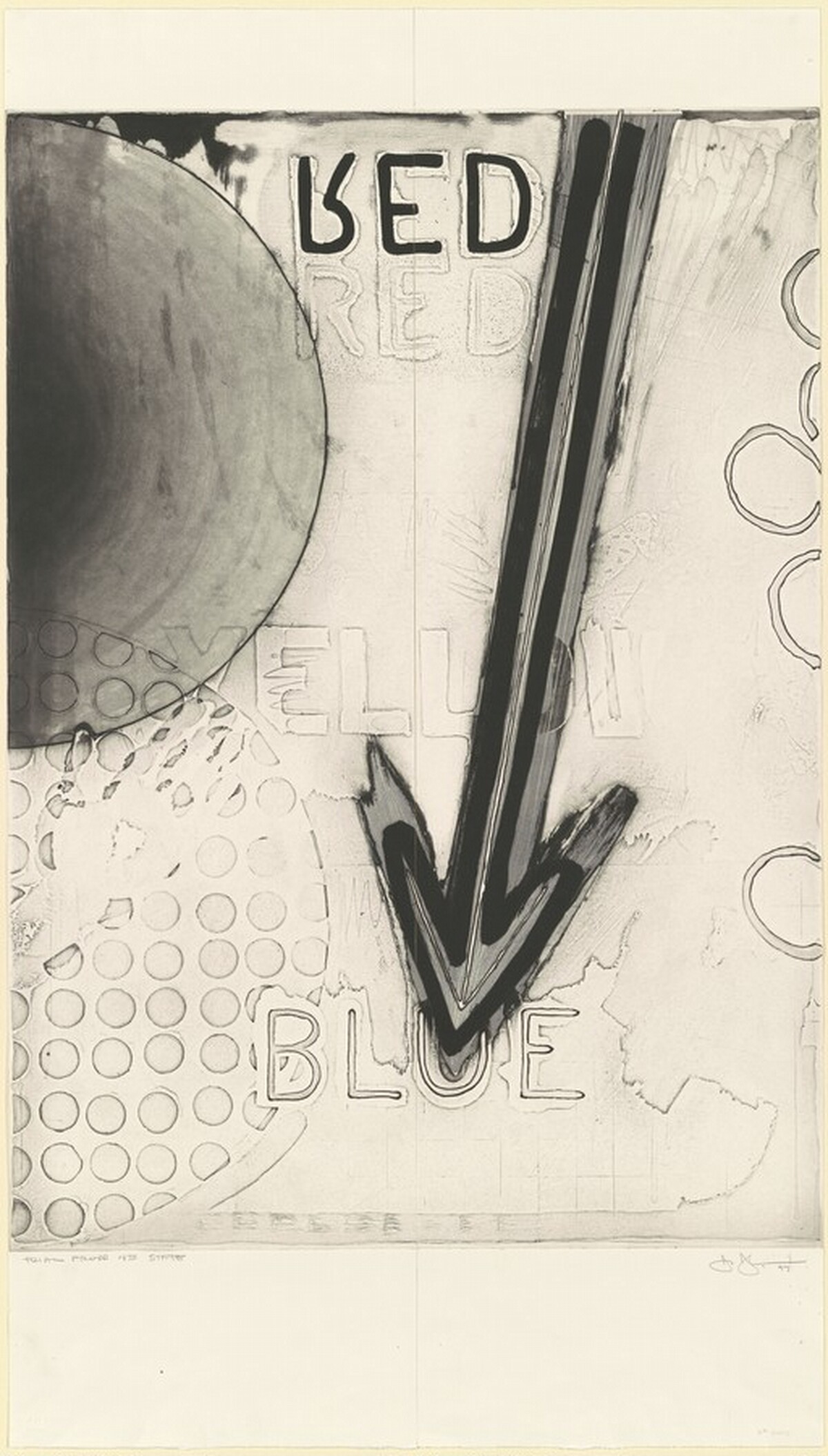 Untitled [trial proof of 4th state] by Jasper Johns