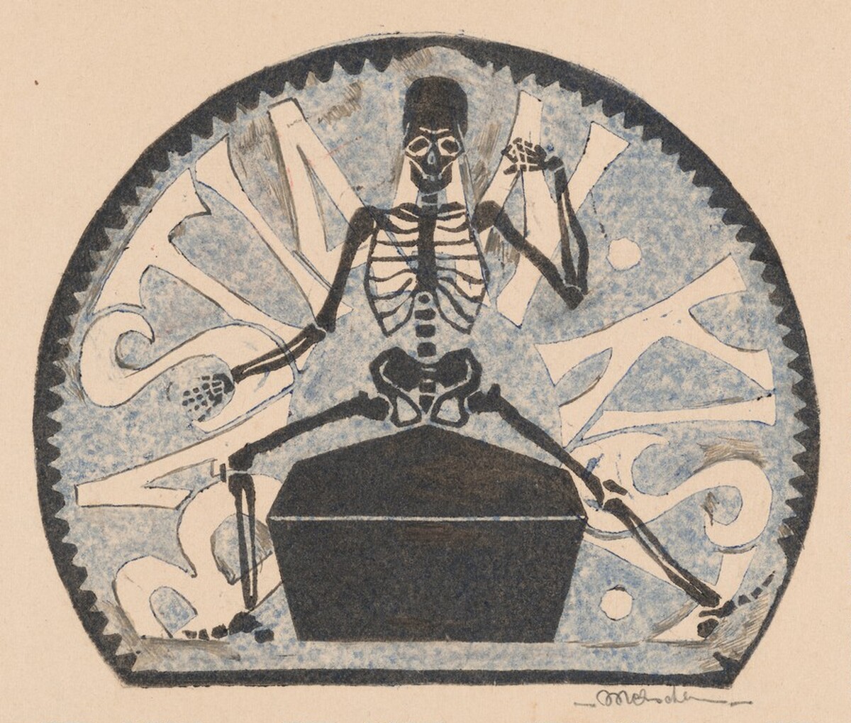 Bookplate Bastian Kist by M.C. Escher
