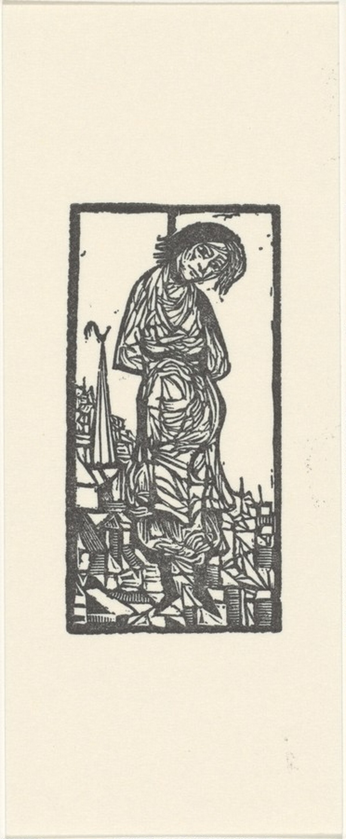 Ex-Libris for Molly and Bill Esty by Leonard Baskin