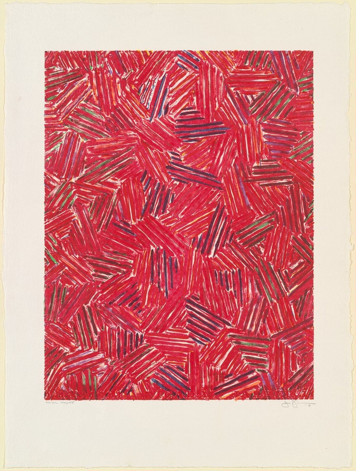Cicada [trial proof] by Jasper Johns