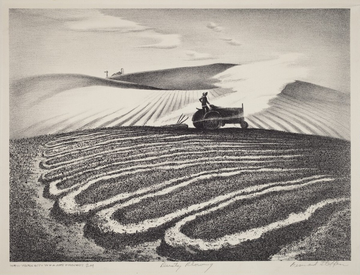 Dusty Plowing by Bernard Joseph Steffen