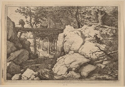 Goat on a small Bridge