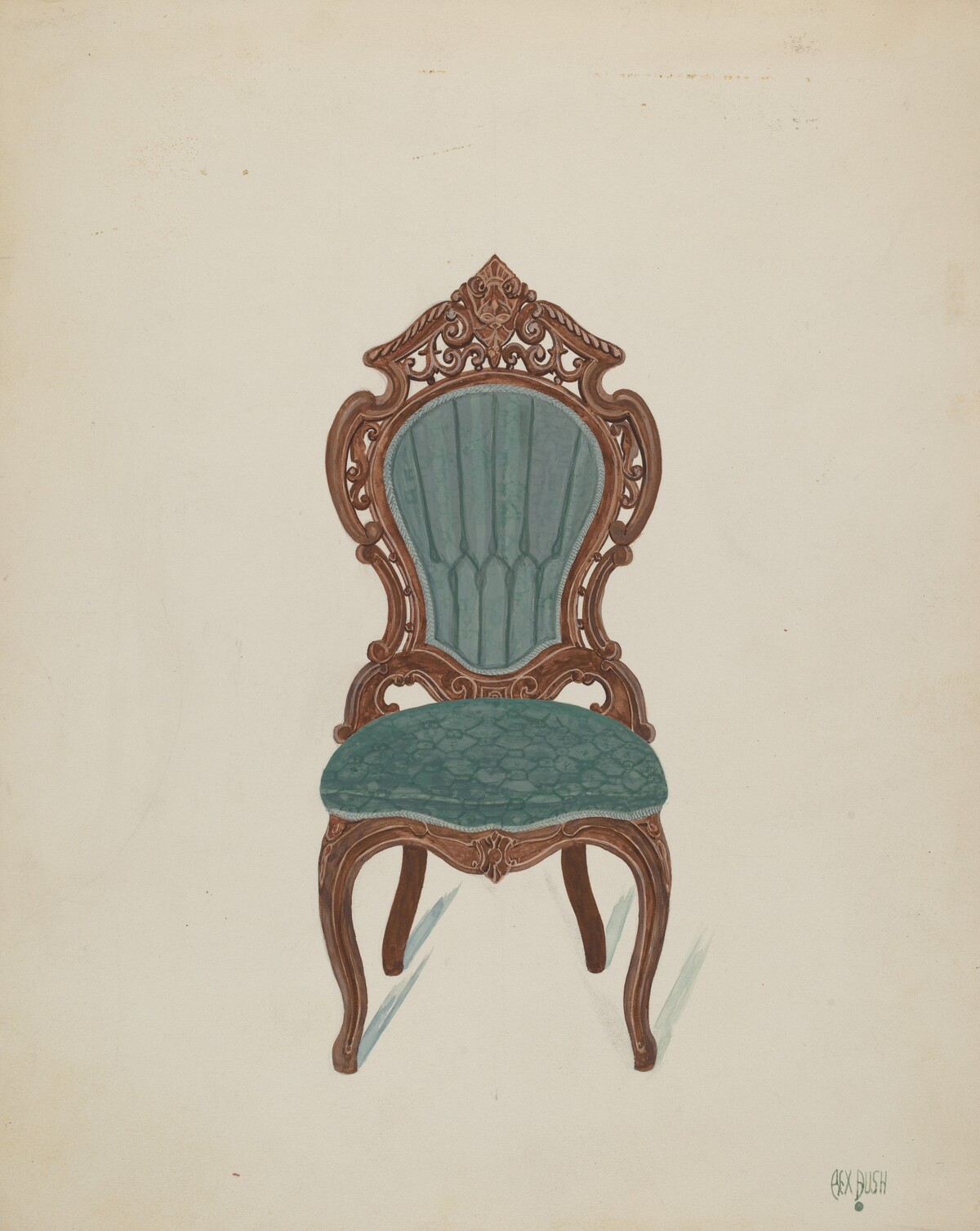 Rosewood Chair by Rex F. Bush