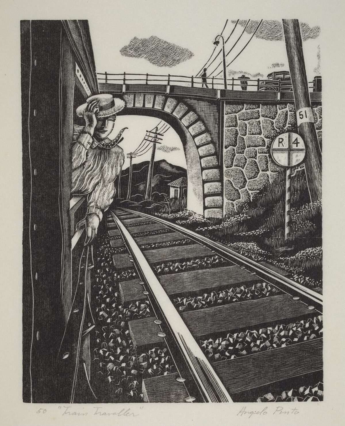 Train Traveller by Angelo Raphael Pinto
