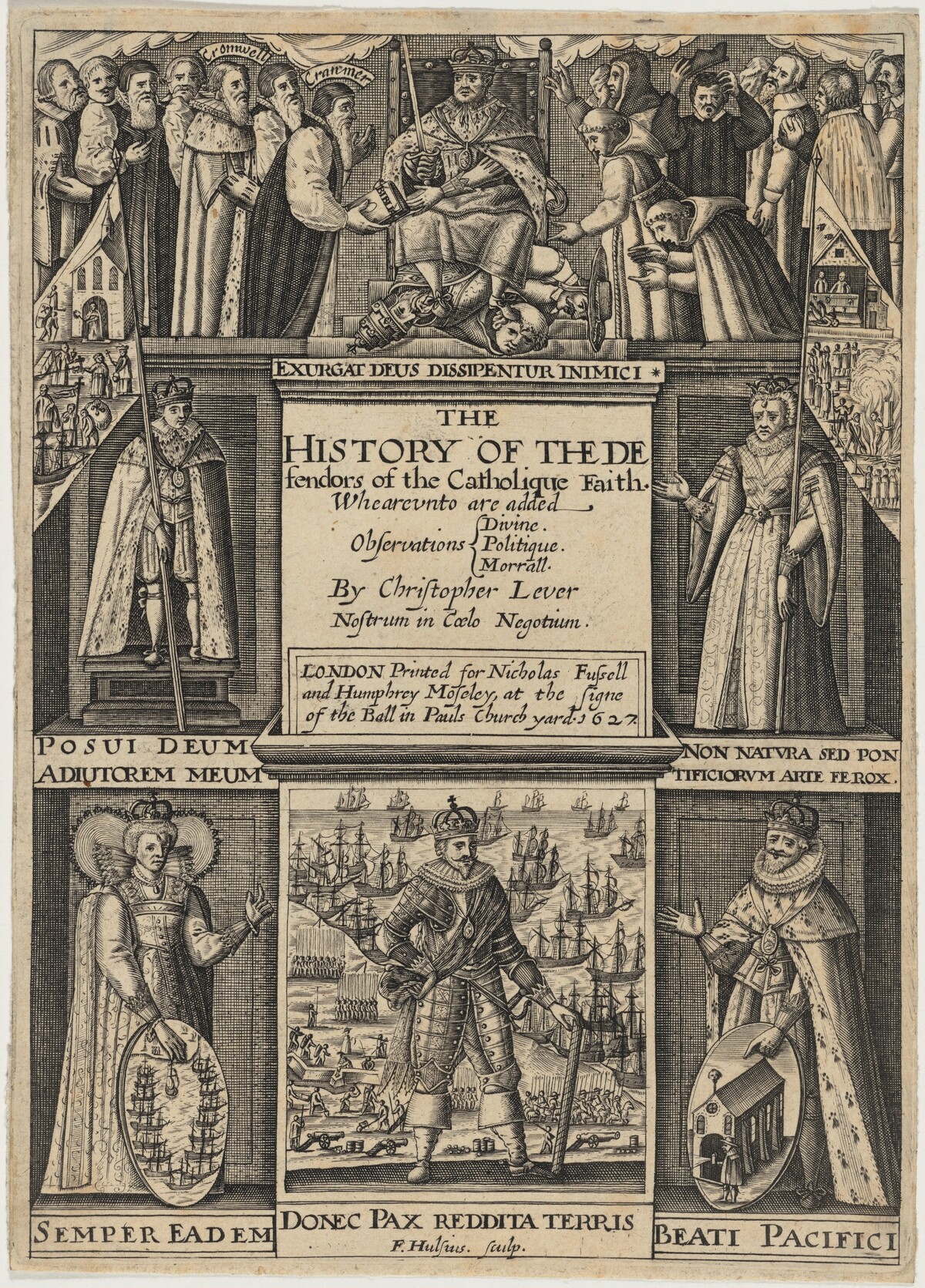 Title Page to History of the Defenders of theCatholic Faith, by Christopher Lever by Frederik van Hulsen