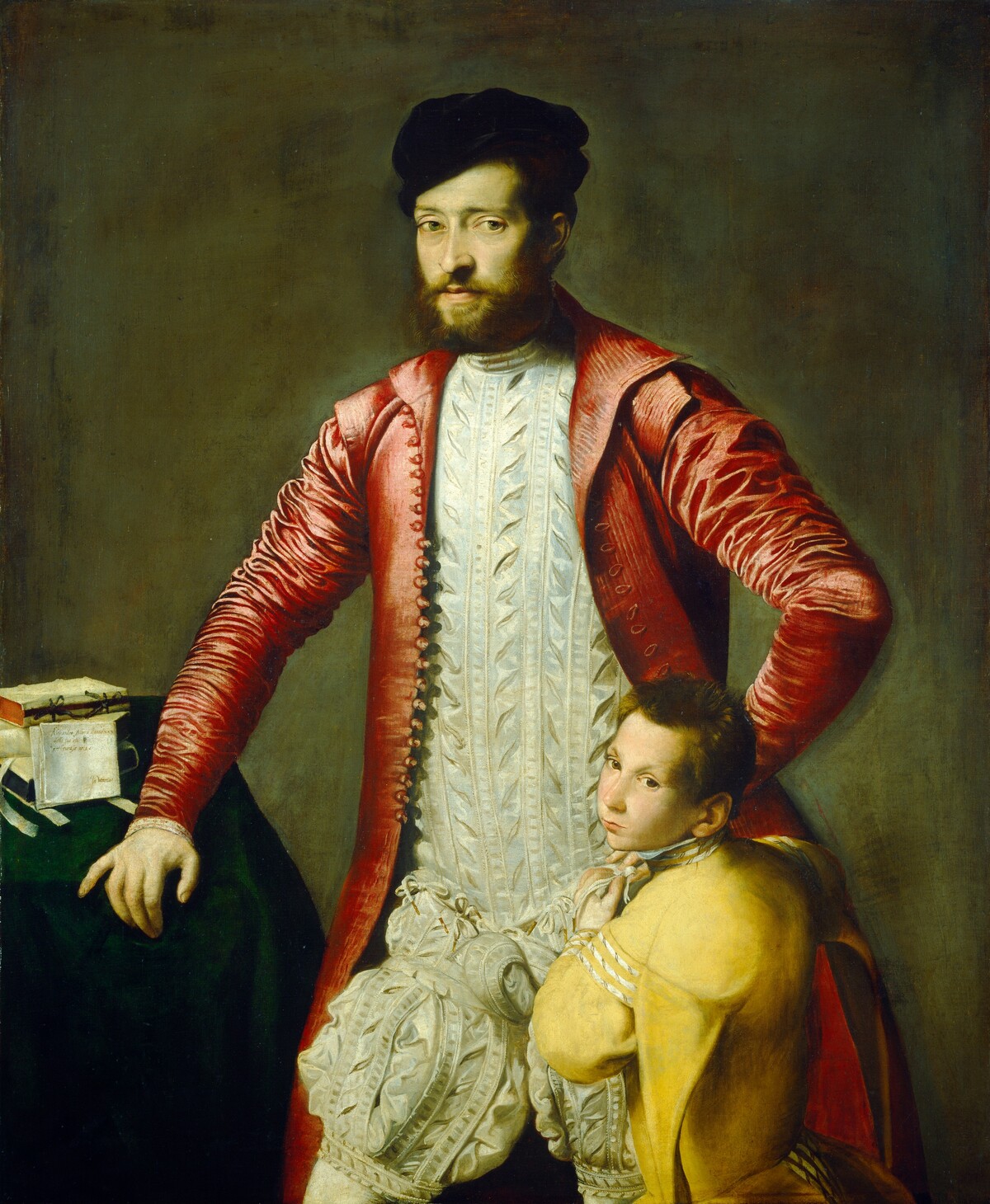 Alessandro Alberti with a Page by North Italian 16th Century (Possibly Gian Paolo Pace)